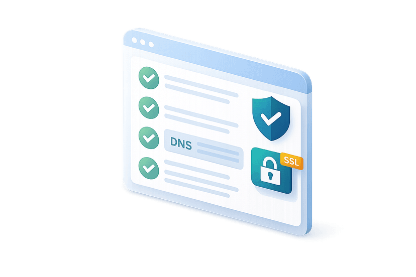 域名健康檢查儀表板插圖